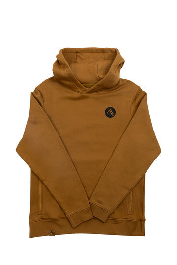 Sweat à capuchon logo circulaire & paysage graphique