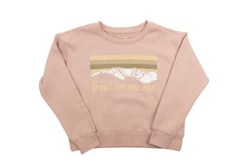 Sweat manches longues - montagnes enneigées et couleurs dégradées