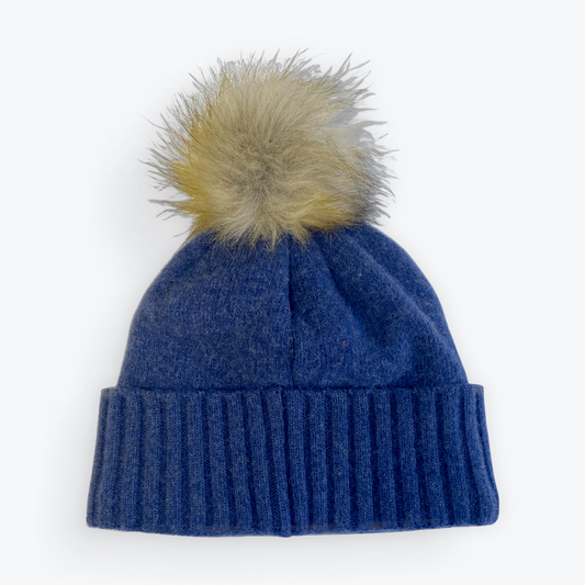 Tuque pompon laine et cachemire