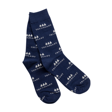 Chaussettes marine motif sapins - Tremblant