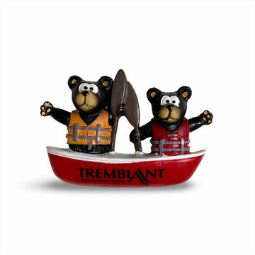 Aimant ours et canoë