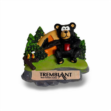 Aimant ours en camping