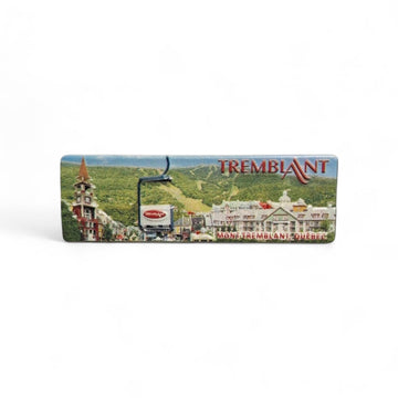 Rectangular Tremblant gondola & resort magnet