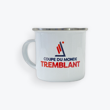 Tasse blanche en métal - Édition Coupe du monde