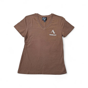 T-shirt manches courtes corpo V femme - Tremblant