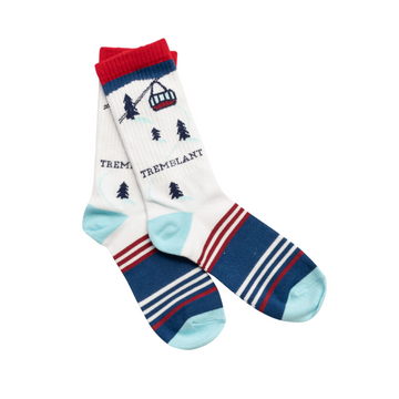 Socks White, red blue - Tremblant