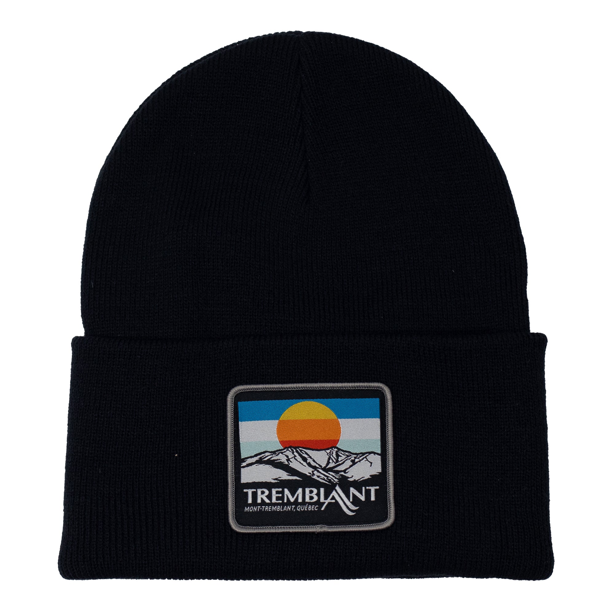 Adult's fine knit beanie - sunset patterned - Tremblant