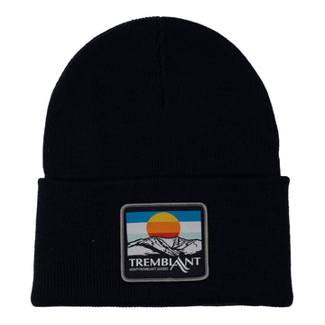 Adult's fine knit beanie - sunset patterned - Tremblant