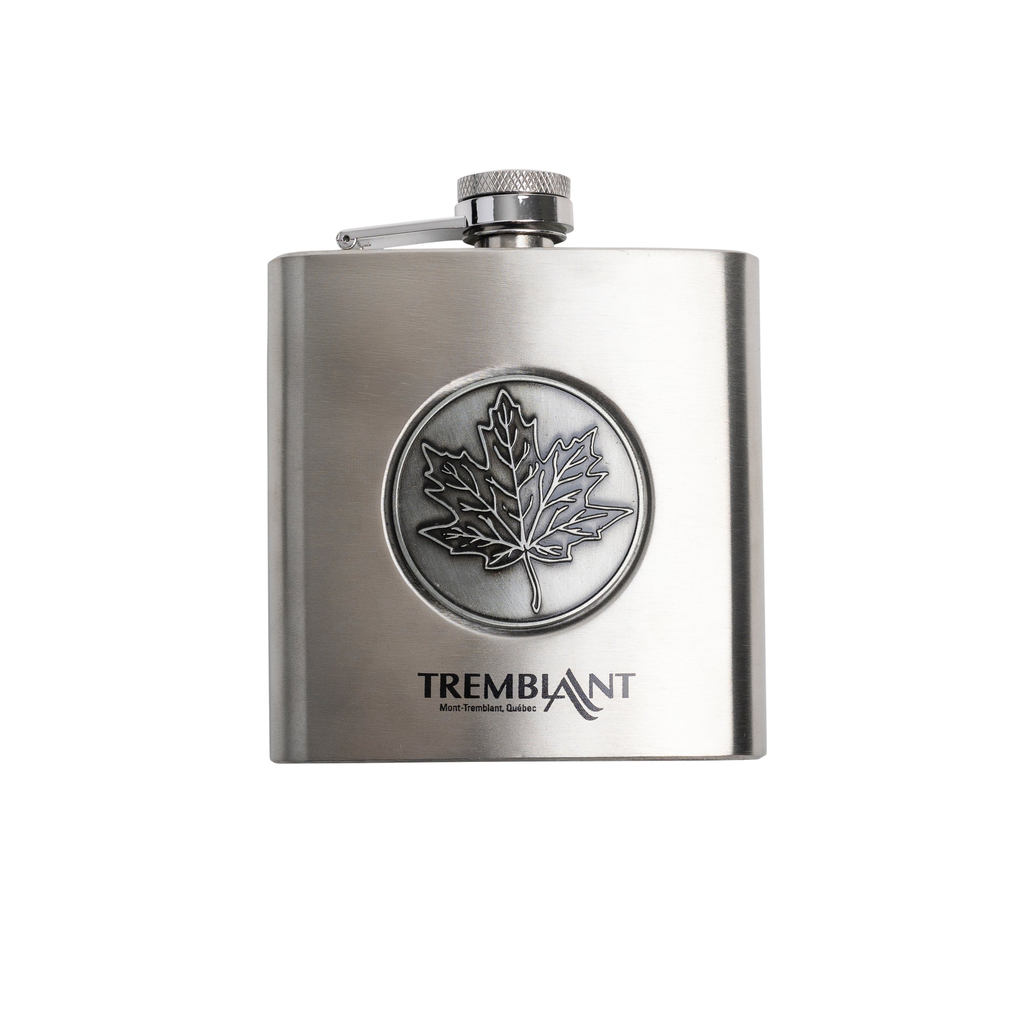 Maple leaf printed flask